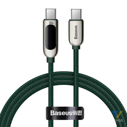 Baseus Display Cable USB C to USB C 100W 1m (green) USB C to USB C