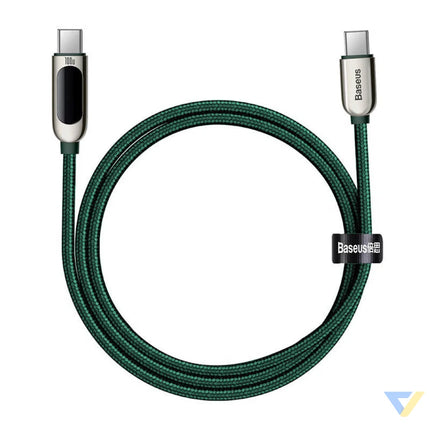 Baseus Display Cable USB C to USB C 100W 1m (green) USB C to USB C