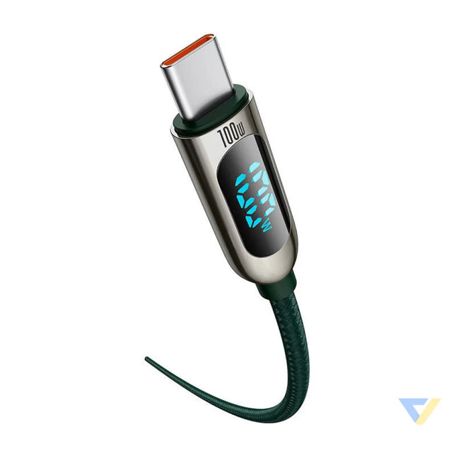 Baseus Display Cable USB C to USB C 100W 1m (green) USB C to USB C