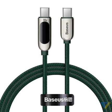 Baseus Display Cable USB C to USB C 100W 1m (green) USB C to USB C