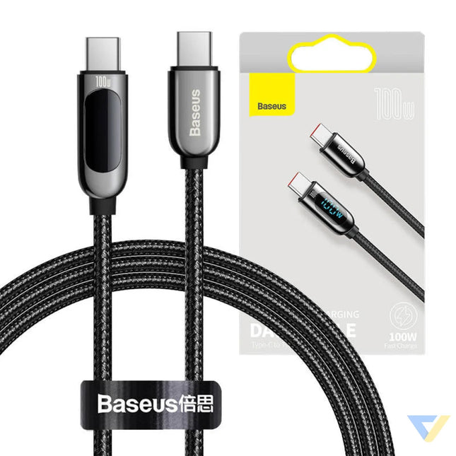Baseus Display Cable USB C to Type C 100W 1m (black) USB C to USB C
