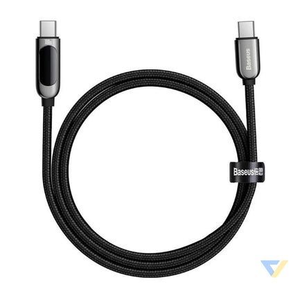 Baseus Display Cable USB C to Type C 100W 1m (black) USB C to USB C