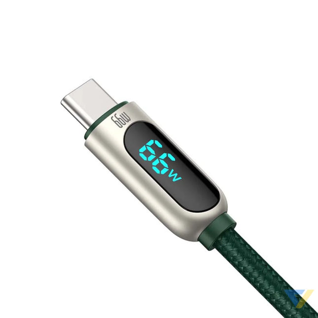 Baseus Display Cable USB to Type C 66W 1m (green) USB to USB C