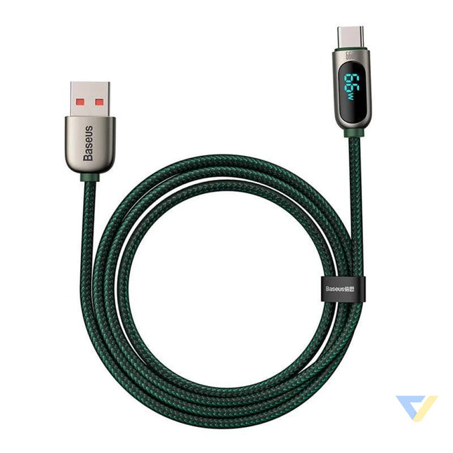 Baseus Display Cable USB to Type C 66W 1m (green) USB to USB C