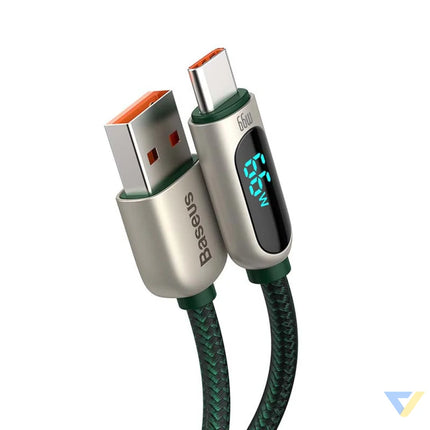 Baseus Display Cable USB to Type C 66W 1m (green) USB to USB C