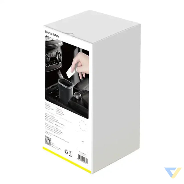 Baseus Dust free Vehicle mounted Trash Can（Trash Bag 3 roll/90）Black Storage