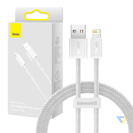 Baseus Dynamic cable USB to Lightning 2.4A 1m (White) USB to Lightning