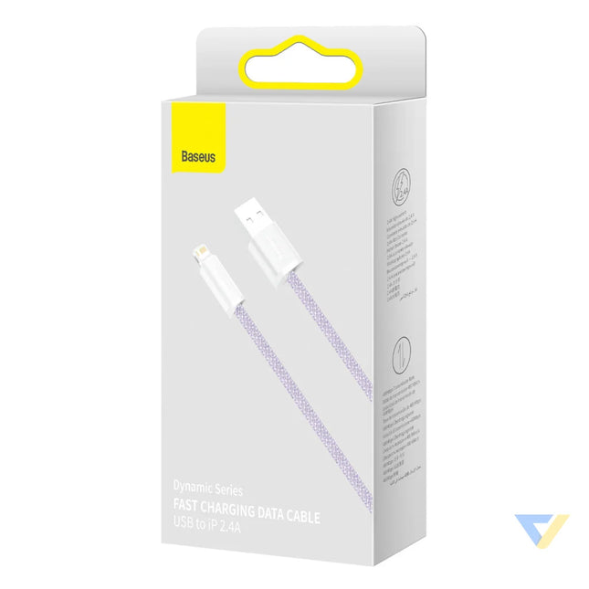 Baseus Dynamic cable USB to Lightning 2.4A 2m (Purple) USB to Lightning