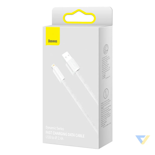 Baseus Dynamic cable USB to Lightning 2.4A 2m (White) USB to Lightning