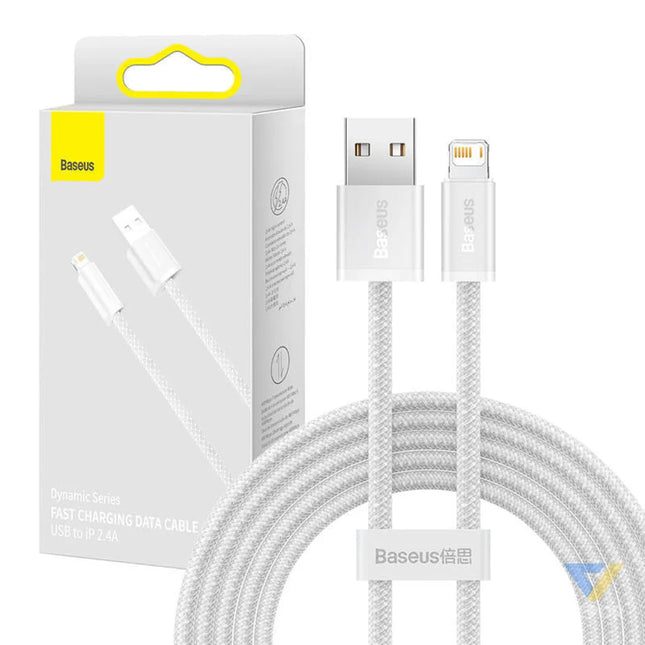 Baseus Dynamic cable USB to Lightning 2.4A 2m (White) USB to Lightning
