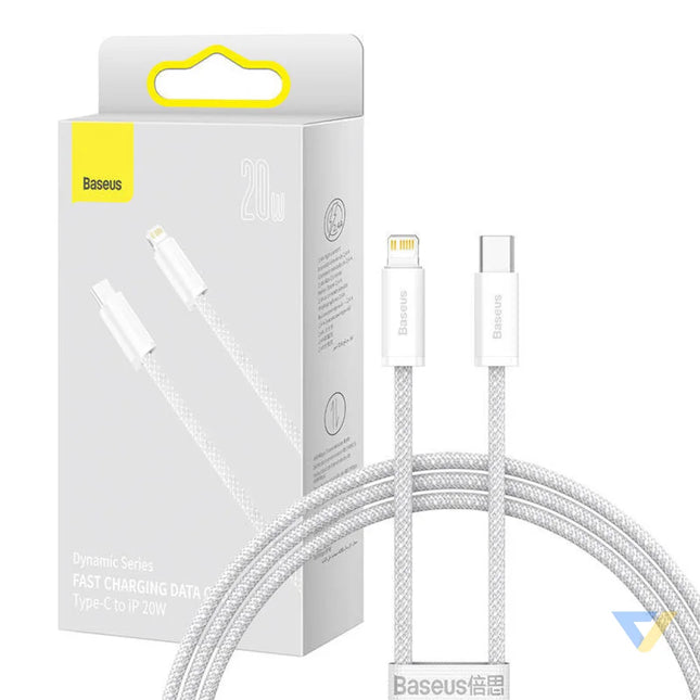 Baseus Dynamic USB C cable for Lightning 23W 1m (white) USB C to Lightning