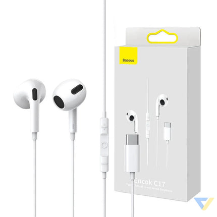 Baseus Encok C17 Earphones (white) Wired