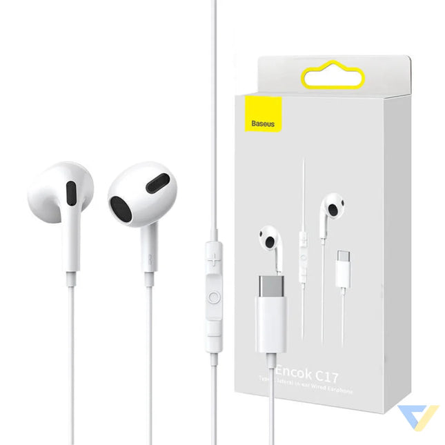 Baseus Encok C17 Earphones (white) Wired