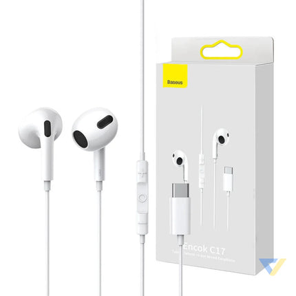 Baseus Encok C17 Earphones (white) Wired