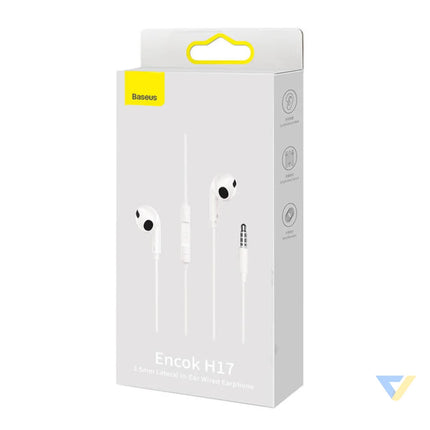 Baseus Encok H17 Earphones (white) Wired