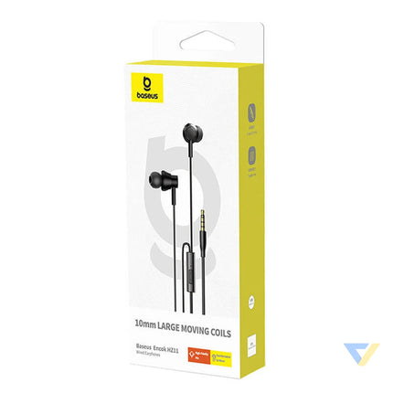 Baseus Encok HZ11 headphones black Wired