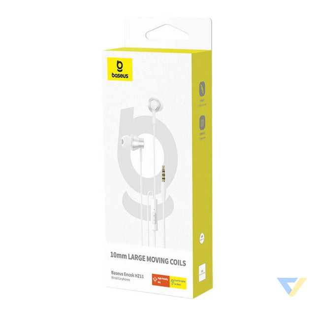Baseus Encok HZ11 headphones white Wired