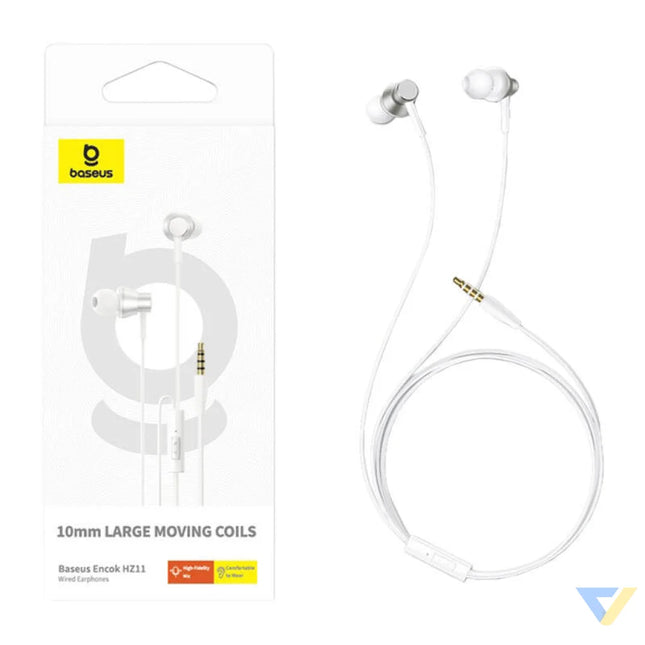 Baseus Encok HZ11 headphones white Wired