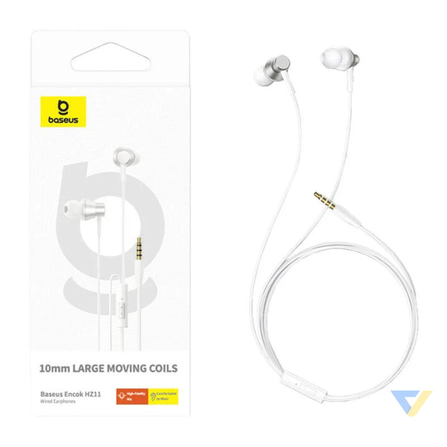 Baseus Encok HZ11 headphones white Wired