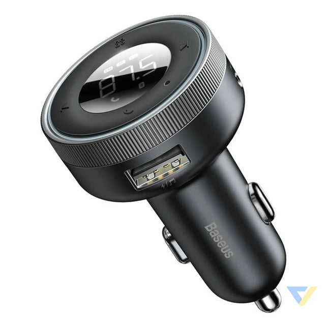 Baseus Enjoy Car Wireless MP3 Charger Bluetooth 5.0 microSD AUX (black) Car transmitters
