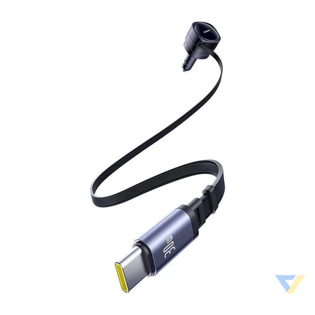 Baseus Enjoyment Max car charger with USB C + USB C cables 60W Black Car chargers