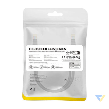 Baseus Ethernet CAT5 0,5m network cable (black) Network cables