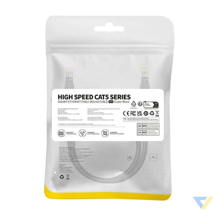 Baseus Ethernet CAT5 0,5m network cable (black) Network cables