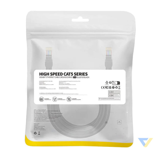 Baseus Ethernet CAT5 5m network cable (black) Network cables