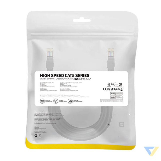 Baseus Ethernet CAT5 5m network cable (black) Network cables