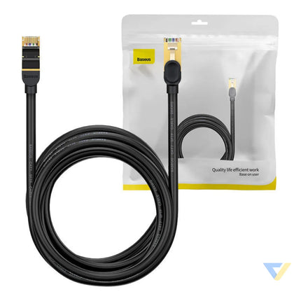 Baseus Ethernet RJ45 10Gbps 8m network cable (black) Network cables