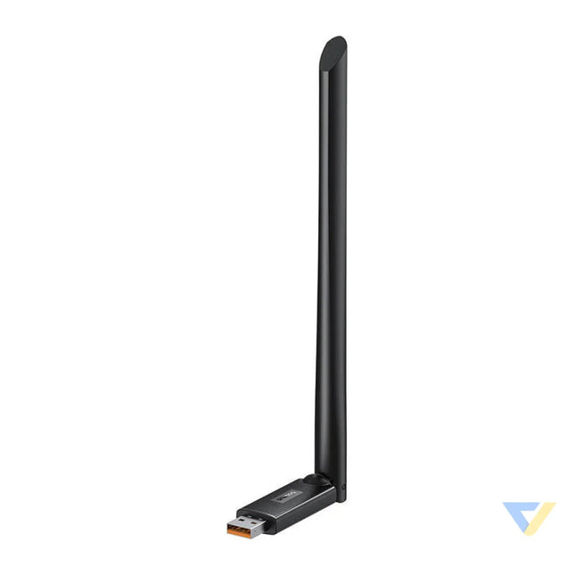 Baseus FastJoy adapter Wi Fi with antenna 150Mbps (black) Adapters connectors and converters