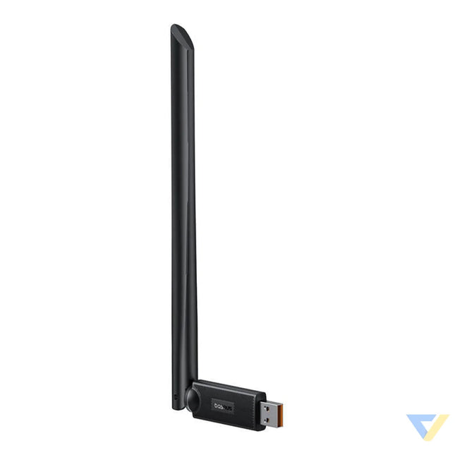Baseus FastJoy adapter Wi Fi with antenna 150Mbps (black) Adapters connectors and converters