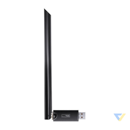 Baseus FastJoy adapter Wi Fi with antenna 150Mbps (black) Adapters connectors and converters