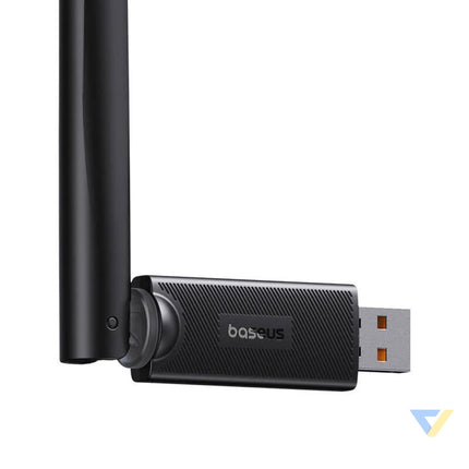 Baseus FastJoy adapter Wi Fi with antenna 150Mbps (black) Adapters connectors and converters