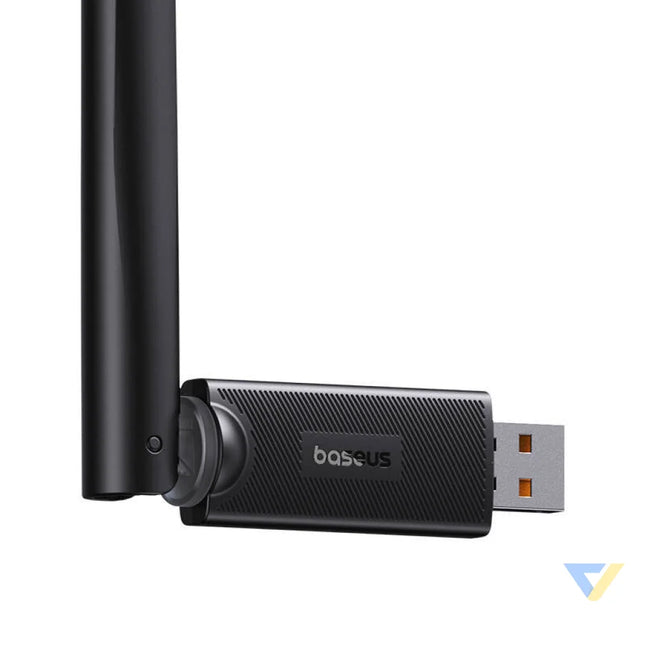 Baseus FastJoy adapter Wi Fi with antenna 150Mbps (black) Adapters connectors and converters