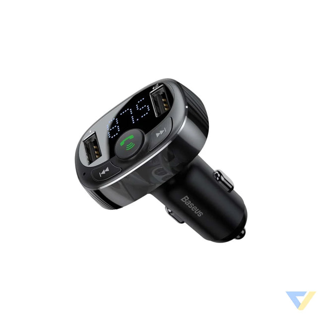 Baseus FM Transmitter T typed Bluetooth 2xUSB microSD (Black) Car transmitters