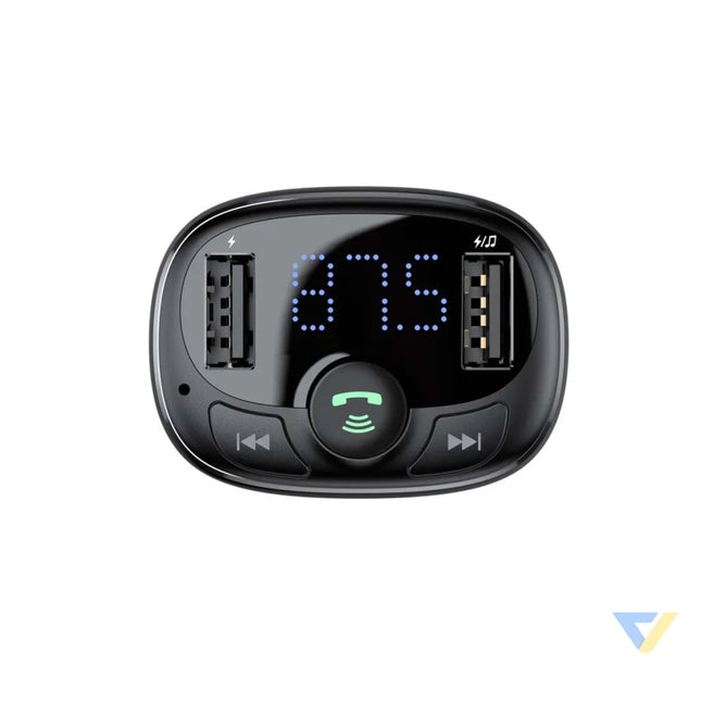 Baseus FM Transmitter T typed Bluetooth 2xUSB microSD (Black) Car transmitters