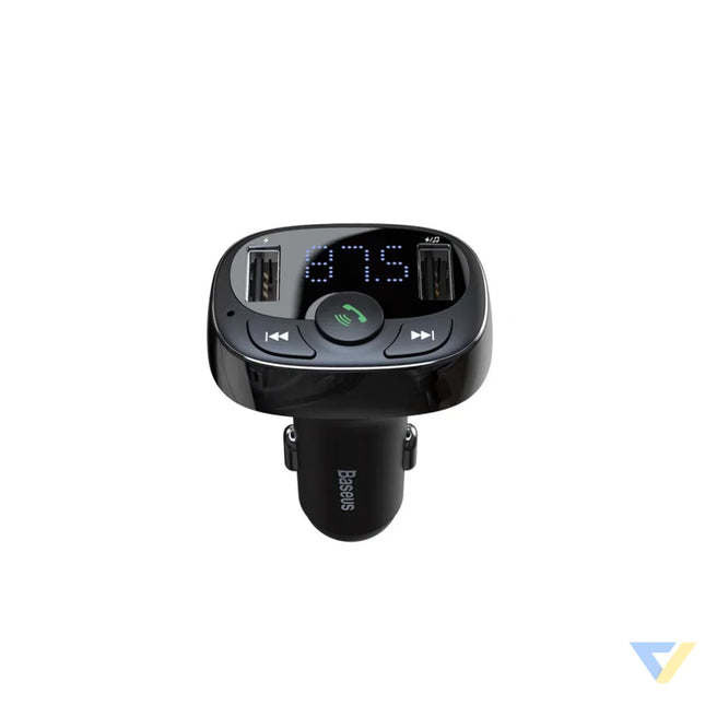 Baseus FM Transmitter T typed Bluetooth 2xUSB microSD (Black) Car transmitters