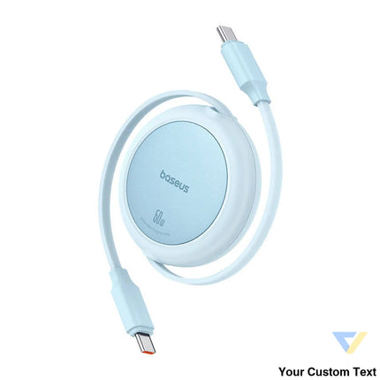 Baseus Free2Pull Mini USB C to USB C 60W USB cable 1m (blue) USB C to USB C