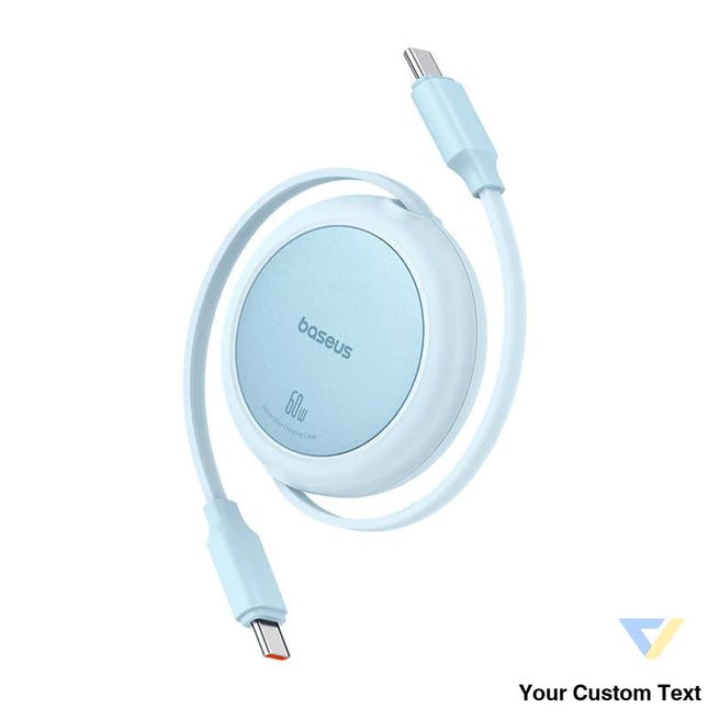 Baseus Free2Pull Mini USB C to USB C 60W USB cable 1m (blue) USB C to USB C