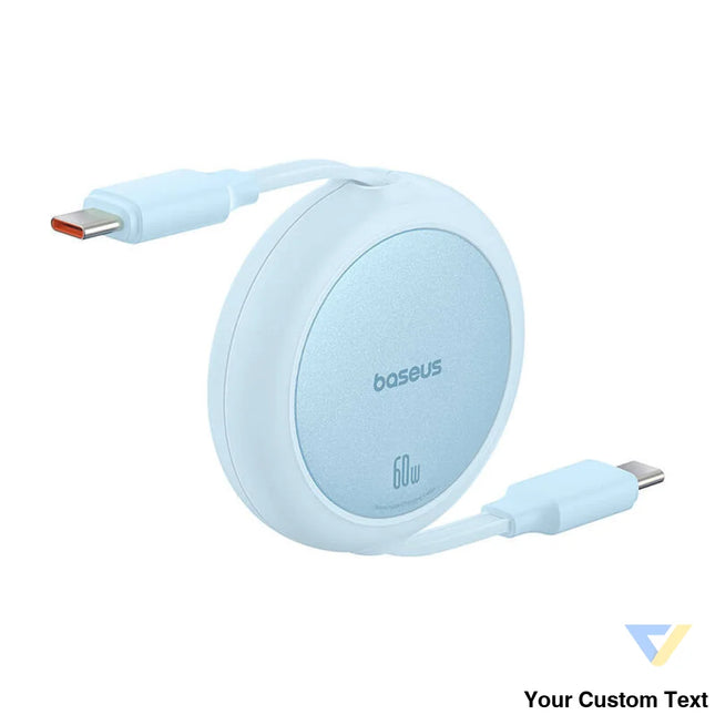 Baseus Free2Pull Mini USB C to USB C 60W USB cable 1m (blue) USB C to USB C