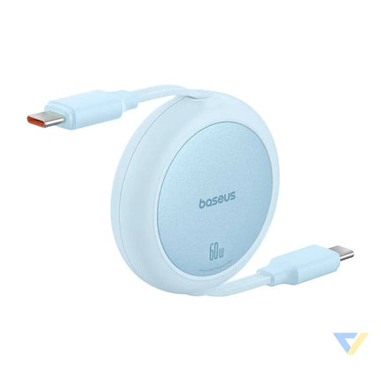 Baseus Free2Pull Mini USB C to USB C 60W USB cable 1m (blue) USB C to USB C
