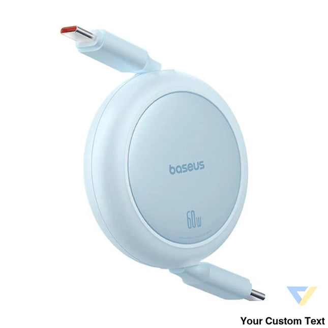Baseus Free2Pull Mini USB C to USB C 60W USB cable 1m (blue) USB C to USB C