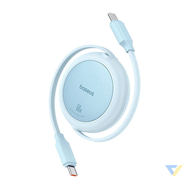 Baseus Free2Pull Mini USB C to USB C 60W USB cable 1m (blue) USB C to USB C