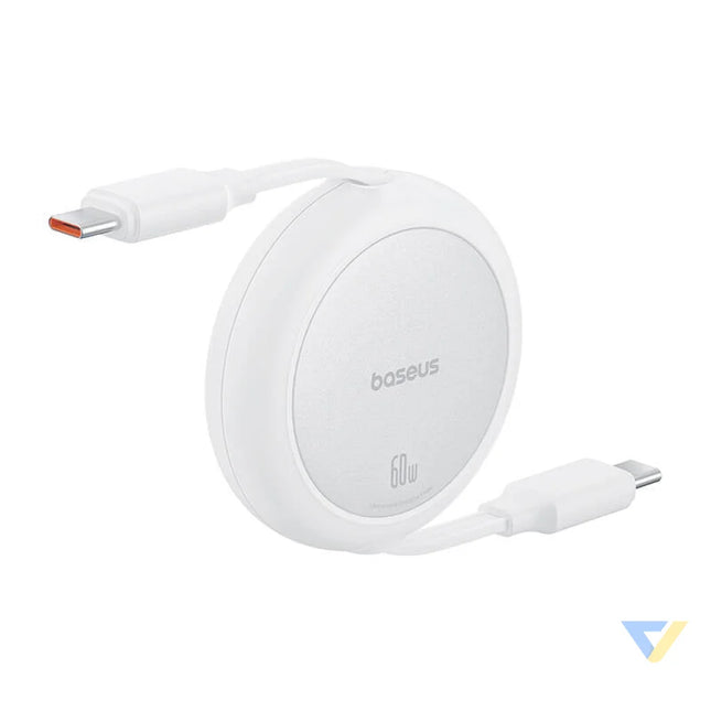 Baseus Free2Pull Mini USB C to USB C USB cable 60W 1 (white) USB C to USB C