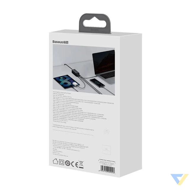 Baseus GaN3 Pro wall charger 2xUSB C + 2xUSB 100W (black) mains chargers