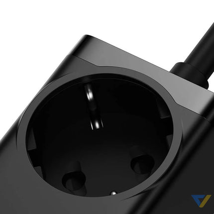 Baseus GaN3 Pro wall charger / powerstrip 2xUSB + 2xUSB C + AC 100W (black) mains chargers