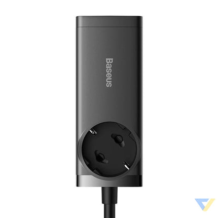Baseus GaN3 Pro wall charger / powerstrip 2xUSB + 2xUSB C + AC 100W (black) mains chargers