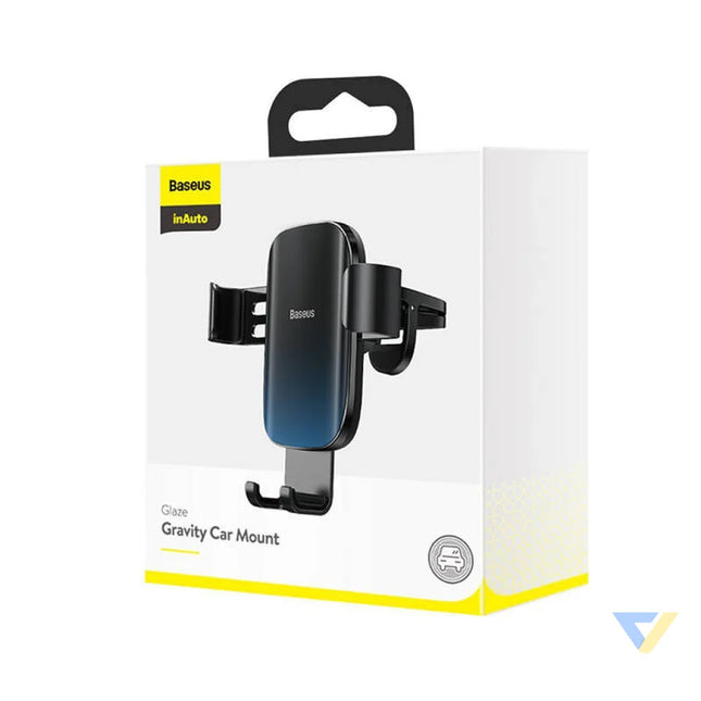 Baseus Glaze gravitational car holder for ventilation grid aluminum (black) Phone holders