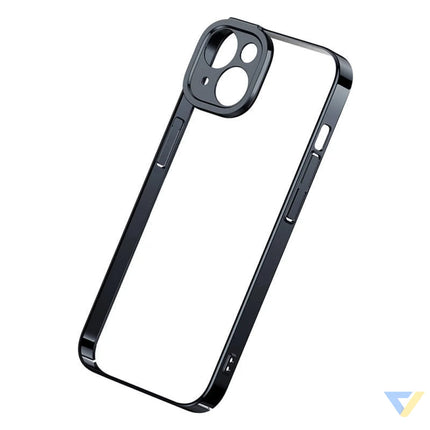 Baseus Glitter Transparent Case and Tempered Glass set for iPhone 14 Plus (black) For smartphones
